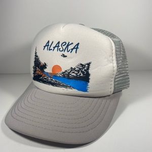 Vintage Alaska Trucker Snapback Hat Cap